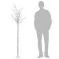 vidaXL Árbol de Navidad LED blanco cálido sauce interior exterior 2,2m