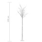 vidaXL Árbol de Navidad LED blanco cálido sauce interior exterior 2,2m