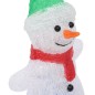 vidaXL Figura de muñeco de nieve de acrílico navideño LED 30 cm vidaXL Figura de muñeco de nieve de acrílico navideño LED 30 cm