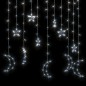 vidaXL Luces estrella y luna 138 LEDs blanco frío con control remoto vidaXL Luces estrella y luna 138 LEDs blanco frío con control remoto