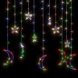 vidaXL Luces estrella y luna 138 LEDs de colores con control remoto vidaXL Luces estrella y luna 138 LEDs de colores con control remoto