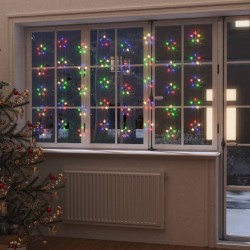 vidaXL Cortina de luces estrellas 200 LEDs de colores 8 funciones