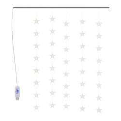vidaXL Cortina de luces estrellas 200 LEDs de colores 8 funciones