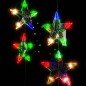 vidaXL Cortina de luces estrellas 200 LEDs de colores 8 funciones vidaXL Cortina de luces estrellas 200 LEDs de colores 8 funciones