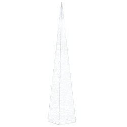 vidaXL Cono de luz LED decorativo acrílico blanco frío 60 cm