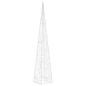 vidaXL Cono de luz LED decorativo acrílico blanco frío 60 cm