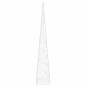 vidaXL Cono de luz LED decorativo acrílico blanco frío 60 cm
