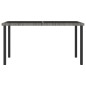 vidaXL Juego de comedor para jardín 5 piezas ratán sintético gris vidaXL Juego de comedor para jardín 5 piezas ratán sintético gris