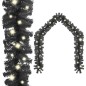 vidaXL Guirnalda de Navidad con luces LED negro 10 m vidaXL Guirnalda de Navidad con luces LED negro 10 m