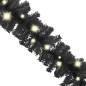 vidaXL Guirnalda de Navidad con luces LED negro 10 m vidaXL Guirnalda de Navidad con luces LED negro 10 m