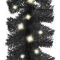 vidaXL Guirnalda de Navidad con luces LED negro 10 m vidaXL Guirnalda de Navidad con luces LED negro 10 m