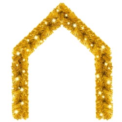 vidaXL Guirnalda de Navidad con luces LED dorado 10 m