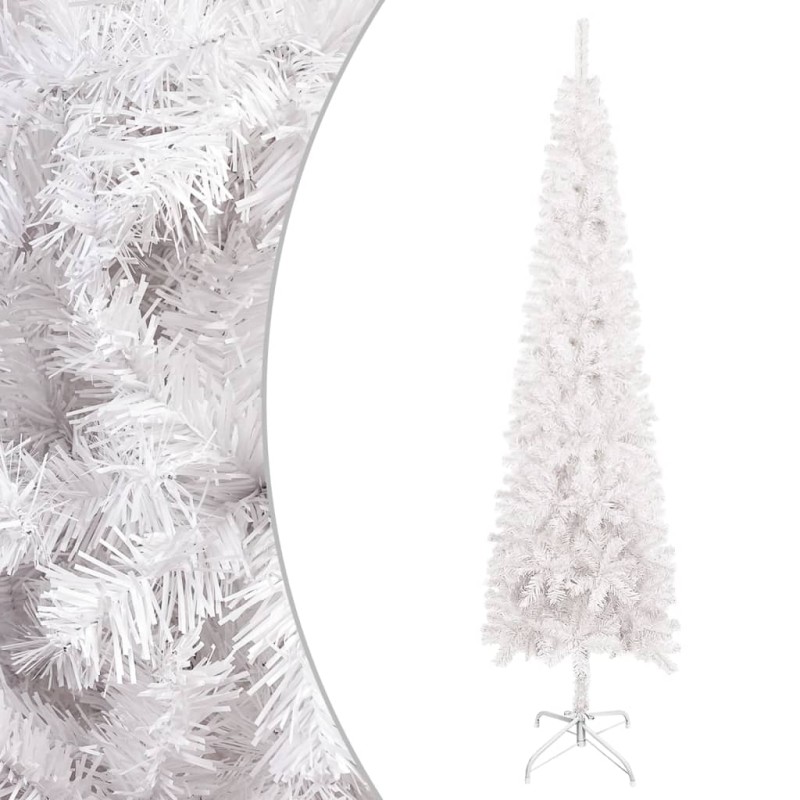 vidaXL Árbol de Navidad delgado blanco 180 cm vidaXL Árbol de Navidad delgado blanco 180 cm