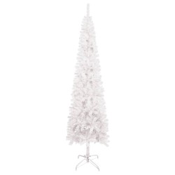 vidaXL Árbol de Navidad delgado blanco 180 cm