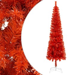vidaXL Árbol de Navidad delgado rojo 150 cm 