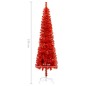vidaXL Árbol de Navidad delgado rojo 150 cm vidaXL Árbol de Navidad delgado rojo 150 cm