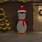vidaXL Pingüino de Navidad decorativo con LED tela lujosa 180 cm vidaXL Pingüino de Navidad decorativo con LED tela lujosa 180 cm