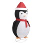 vidaXL Pingüino de Navidad decorativo con LED tela lujosa 180 cm vidaXL Pingüino de Navidad decorativo con LED tela lujosa 180 cm