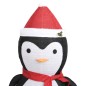 vidaXL Pingüino de Navidad decorativo con LED tela lujosa 180 cm vidaXL Pingüino de Navidad decorativo con LED tela lujosa 180 cm