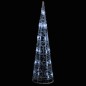 vidaXL Pirámide decorativa cono acrílico luces LED blanco frío 60 cm vidaXL Pirámide decorativa cono acrílico luces LED blanco frío 60 cm