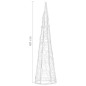 vidaXL Pirámide decorativa cono acrílico luces LED blanco frío 60 cm vidaXL Pirámide decorativa cono acrílico luces LED blanco frío 60 cm