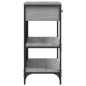 vidaXL Mesa consola con cajones estantes madera ingeniería Sonoma gris vidaXL Mesa consola con cajones estantes madera ingeniería Sonoma gris