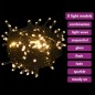 vidaXL Set de bolas de Navidad 120 pzas con pico 300 LED dorado bronce vidaXL Set de bolas de Navidad 120 pzas con pico 300 LED dorado bronce
