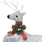 vidaXL Renos de Navidad 2 unidades 40 LED plateado vidaXL Renos de Navidad 2 unidades 40 LED plateado