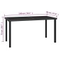 vidaXL Conjunto de comedor de jardín 7 piezas ratán sintético negro