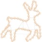 vidaXL Figura de reno de Navidad con 72 LED blanco cálido 57x55x4,5 cm vidaXL Figura de reno de Navidad con 72 LED blanco cálido 57x55x4,5 cm