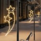 vidaXL Tira de luces de estrella 2 uds blanco cálido 125,5x53x4,5 cm vidaXL Tira de luces de estrella 2 uds blanco cálido 125,5x53x4,5 cm