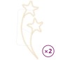 vidaXL Tira de luces de estrella 2 uds blanco cálido 125,5x53x4,5 cm vidaXL Tira de luces de estrella 2 uds blanco cálido 125,5x53x4,5 cm