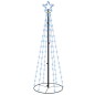 vidaXL Árbol de Navidad cónico 108 LED azul 70x180 cm vidaXL Árbol de Navidad cónico 108 LED azul 70x180 cm