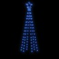 vidaXL Árbol de Navidad cónico 108 LED azul 70x180 cm vidaXL Árbol de Navidad cónico 108 LED azul 70x180 cm