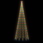 vidaXL Árbol de Navidad cónico 732 LEDs de colores 160x500 cm vidaXL Árbol de Navidad cónico 732 LEDs de colores 160x500 cm