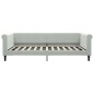 vidaXL Sofá cama con colchón terciopelo gris claro 100x200 cm