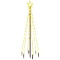 vidaXL Árbol de Navidad con pincho 108 LED blanco cálido 180 cm vidaXL Árbol de Navidad con pincho 108 LED blanco cálido 180 cm