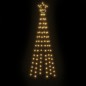 vidaXL Árbol de Navidad con pincho 108 LED blanco cálido 180 cm vidaXL Árbol de Navidad con pincho 108 LED blanco cálido 180 cm