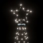 vidaXL Árbol de Navidad con pincho 200 LED blanco frío 180 cm