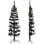 vidaXL Medio árbol de Navidad artificial con soporte negro 150 cm vidaXL Medio árbol de Navidad artificial con soporte negro 150 cm