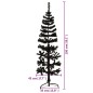 vidaXL Medio árbol de Navidad artificial con soporte negro 150 cm vidaXL Medio árbol de Navidad artificial con soporte negro 150 cm