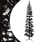 vidaXL Medio árbol de Navidad artificial con soporte negro 210 cm vidaXL Medio árbol de Navidad artificial con soporte negro 210 cm