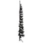 vidaXL Medio árbol de Navidad artificial con soporte negro 210 cm vidaXL Medio árbol de Navidad artificial con soporte negro 210 cm