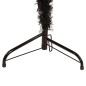 vidaXL Medio árbol de Navidad artificial con soporte negro 210 cm vidaXL Medio árbol de Navidad artificial con soporte negro 210 cm