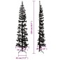 vidaXL Medio árbol de Navidad artificial con soporte negro 210 cm vidaXL Medio árbol de Navidad artificial con soporte negro 210 cm