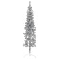 vidaXL Medio árbol de Navidad artificial con soporte plateado 120 cm vidaXL Medio árbol de Navidad artificial con soporte plateado 120 cm