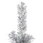 vidaXL Medio árbol de Navidad artificial con soporte plateado 120 cm vidaXL Medio árbol de Navidad artificial con soporte plateado 120 cm