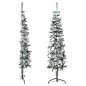 vidaXL Mitad árbol Navidad artificial estrecho con nieve 120 cm vidaXL Mitad árbol Navidad artificial estrecho con nieve 120 cm