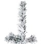 vidaXL Mitad árbol Navidad artificial estrecho con nieve 120 cm vidaXL Mitad árbol Navidad artificial estrecho con nieve 120 cm