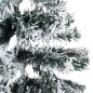 vidaXL Mitad árbol Navidad artificial estrecho con nieve 120 cm vidaXL Mitad árbol Navidad artificial estrecho con nieve 120 cm